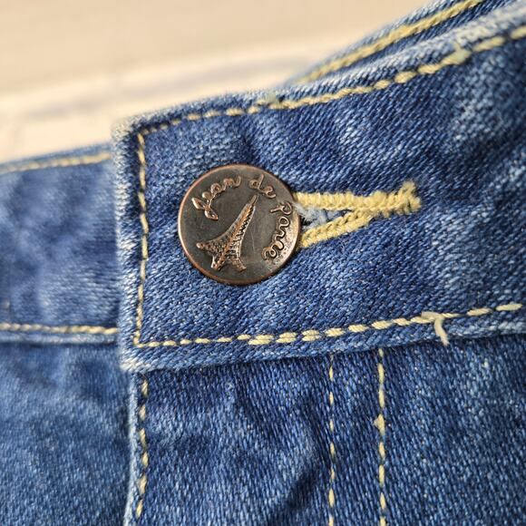 Vintage Jean de Paree Women's Jeans Pleated size 11/12 High Waist Straight Leg - Picture 8 of 14